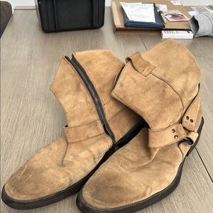 Kenneth Cole Reaction Tan Suede Western Boots